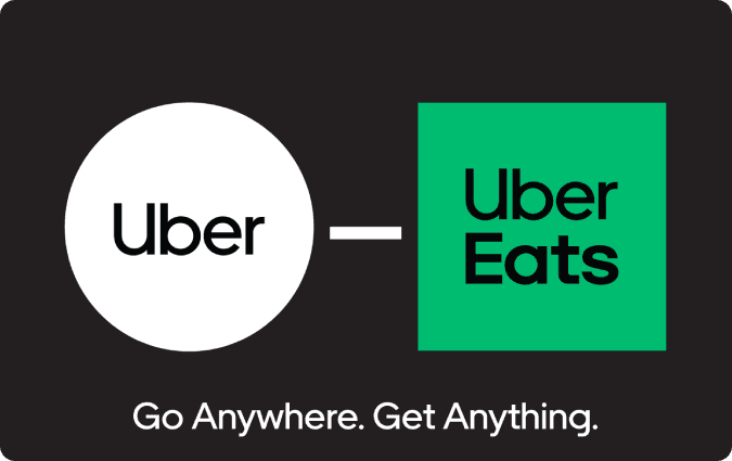 Uber & Uber eats Gift Card United States — Uber Rides & Eats United States